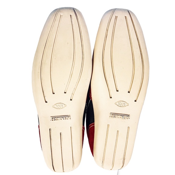 Rare  Vintage Tod’s for Ferrari Red & Black Driving Shoes With Buckles - Size 40 - Picture 4 of 7